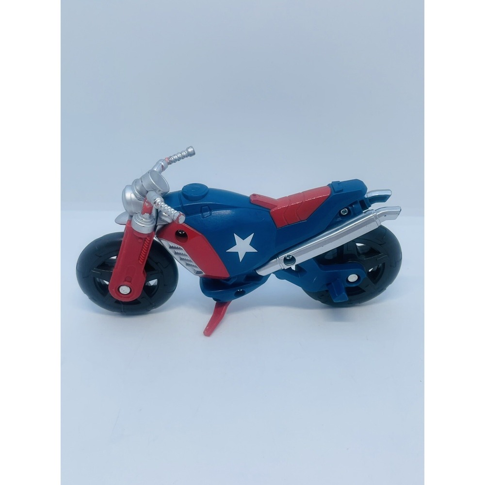 Captain America Cycle Motorcycle Blue & Red